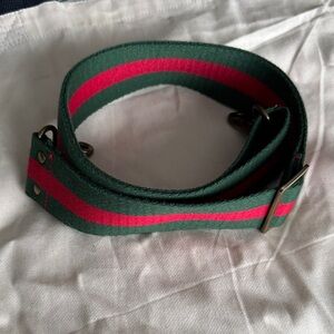 Green and Red Striped Parker Thatch Bag Strap